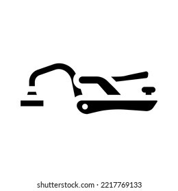 bench clamp glyph icon vector. bench clamp sign. isolated symbol illustration