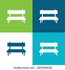 Juego de iconos mínimo de cuatro colores de la placa base