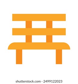 Bench Flat Icon Design For Personal nad Commercial Use