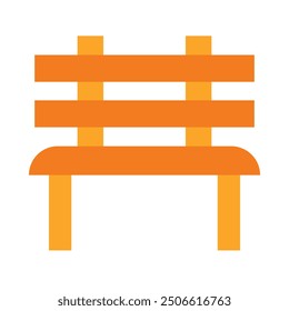 Bench Flat Icon Design For Personal nad Commercial Use