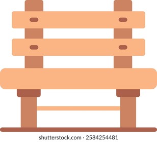 Bench Flat Illustration Vector Design