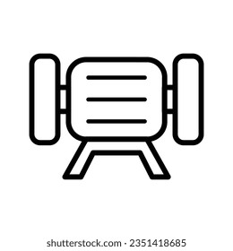 Ilustración de diseño vectorial de herramientas y construcción libre de molinos de banco