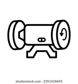 Bench grinder free construction and tools icon vector design illustration