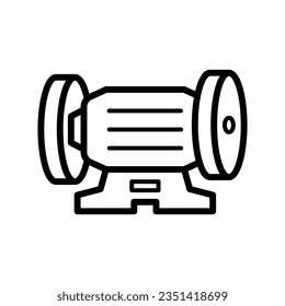 Bench grinder free construction and tools icon vector design illustration