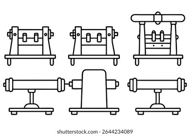 bench grinder line art tool for sharpening and shaping metal surfaces.eps