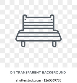 Bench icon. Bench design concept from Furniture and household collection. Simple element vector illustration on transparent background.