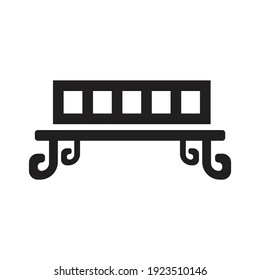 Diseño de icono de banco aislado en fondo blanco