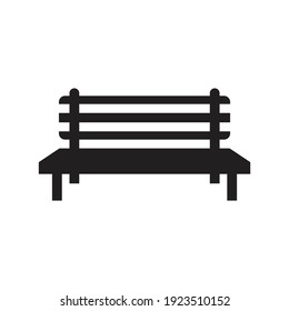 Bench icon design isolated on white background