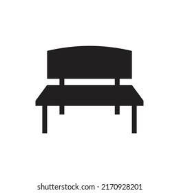 Bench icon design isolated on white background