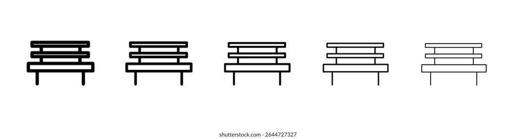 Ícone de bancada ilustração plana definir logotipo