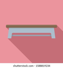 Bench icon. Flat illustration of bench vector icon for web design