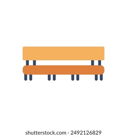 bench icon flat style element