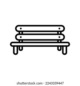 bench icon flat trendy popular simple