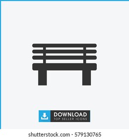 bench icon illustration isolated vector sign symbol