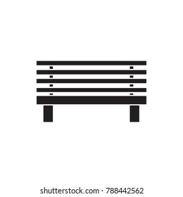 bench icon illustration isolated vector sign symbol