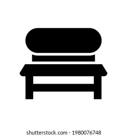 bench icon or logo isolated sign symbol vector illustration - high quality black style vector icons
