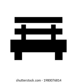 bench icon or logo isolated sign symbol vector illustration - high quality black style vector icons
