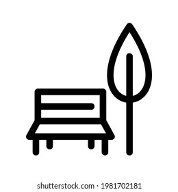 bench icon or logo isolated sign symbol vector illustration - high quality black style vector icons
