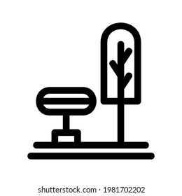 bench icon or logo isolated sign symbol vector illustration - high quality black style vector icons

