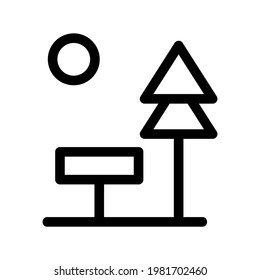 bench icon or logo isolated sign symbol vector illustration - high quality black style vector icons
