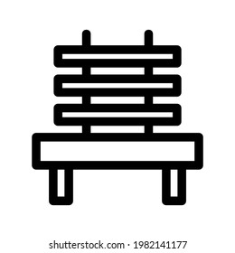 bench icon or logo isolated sign symbol vector illustration - high quality black style vector icons
