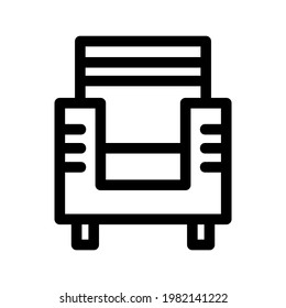 bench icon or logo isolated sign symbol vector illustration - high quality black style vector icons
