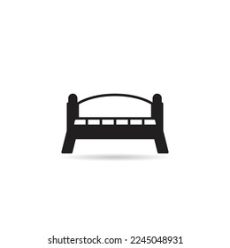 bench icon on white background