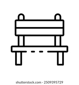 ícone bancada. Design de estilo de estrutura de tópicos isolado no plano de fundo branco