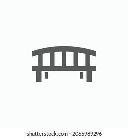 bench icon, park bench vector illustration