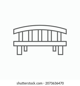 bench icon, park bench vector illustration