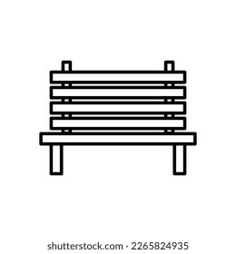 bench icon, park vector, relax illustration