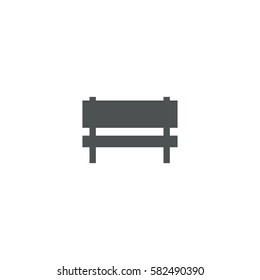 Bench Icon. Sign Design