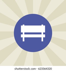 bench icon. sign design. background