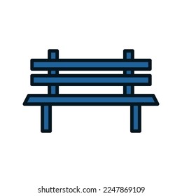 Bench icon. sign for mobile concept and web design. vector illustration