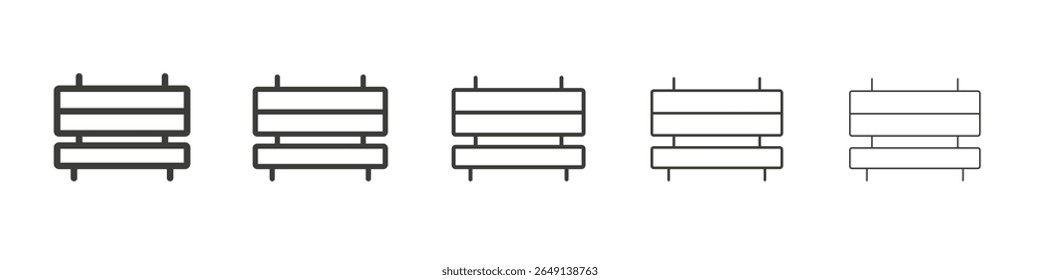 Bench icon simple illustration logo art