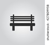 Bench icon vector