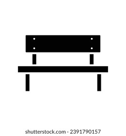 bench icon vector design template simple and clean