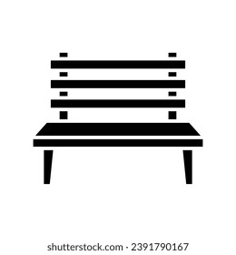 bench icon vector design template simple and clean