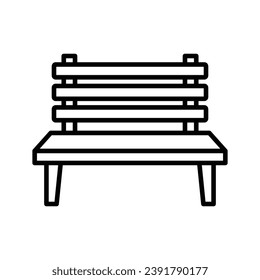 bench icon vector design template simple and clean