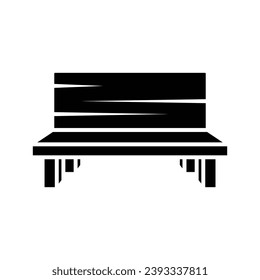 bench icon vector design template simple and clean