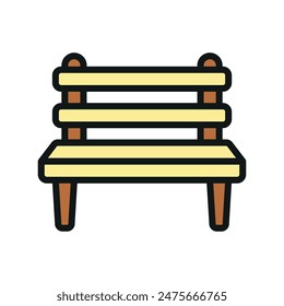 Bench icon vector design templates simple and modern
