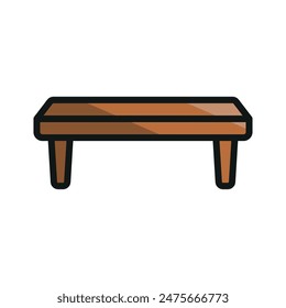 Bench Icon Vektorgrafik Design Vorlagen einfach und modern