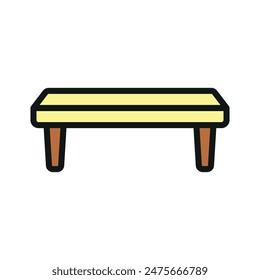 Bench icon vector design templates simple and modern