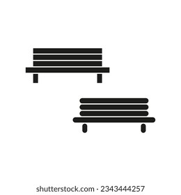 Bench icon. Vector illustration. Eps 10.