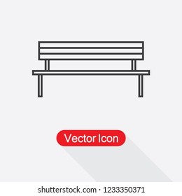 Bench Icon Vector Illustration Eps10