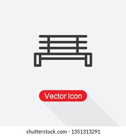 Bench Icon Vector Illustration Eps10