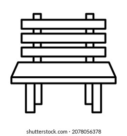 Bench icon vector image. Can also be used for web apps, mobile apps and print media.