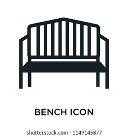Bench icon vector isolated on white background for your web and mobile app design, Bench logo concept