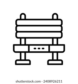 bench icon. vector line icon for your website, mobile, presentation, and logo design.