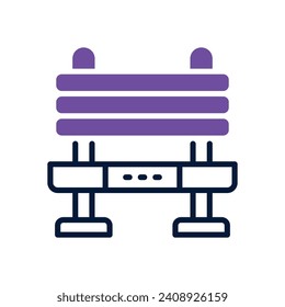 icono de banco. icono de vector mixto para tu sitio web, móvil, presentación y diseño de logotipo.